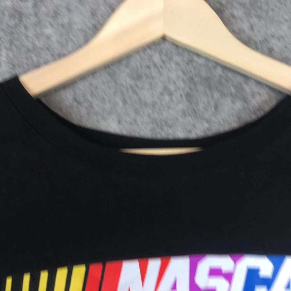 NASCAR T Shirt Womens XL 15 17 Short Sleeve Round Neck Slim Fit Black Racing - Picture 4 of 13